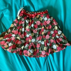 Gymboree tiered floral skirt